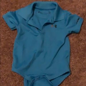 Under armour 6-9 month collared onesie